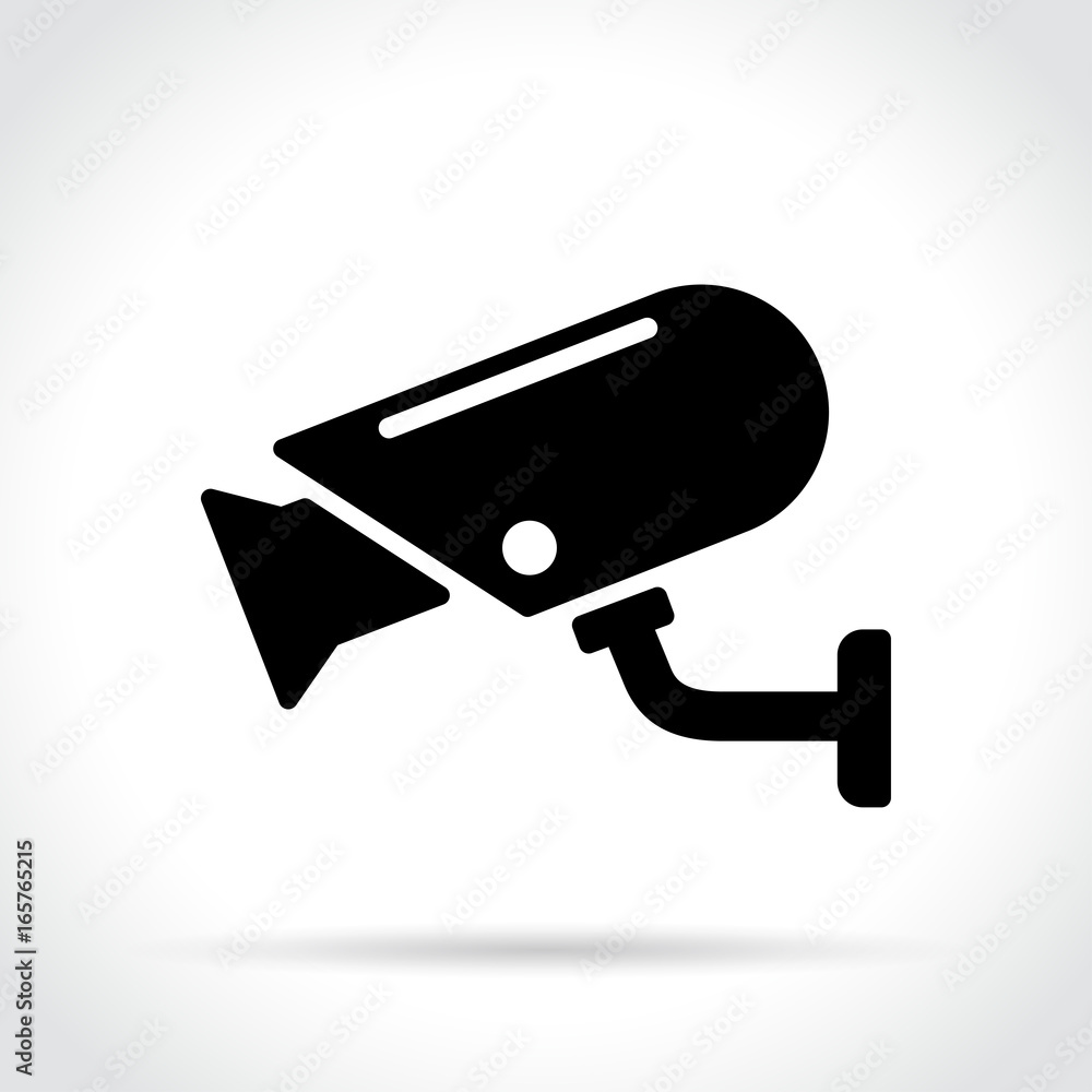 security camera icon on white background security camera icon on white background