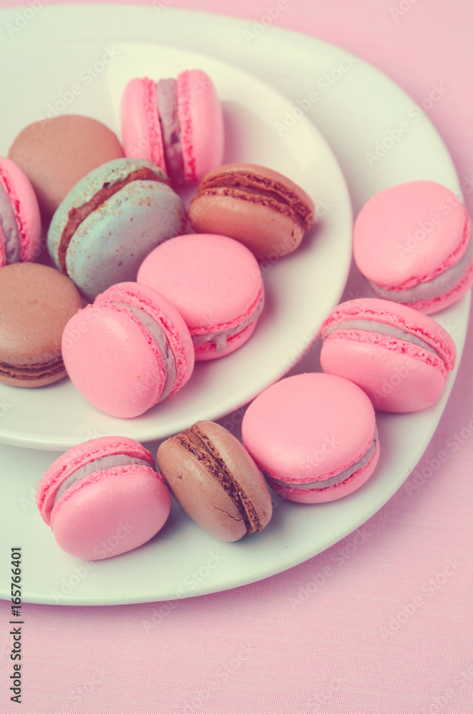 Fototapeta premium traditional french macarons