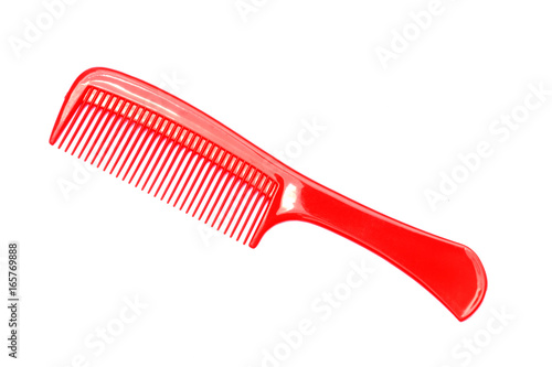 Fotografie Red comb on white background