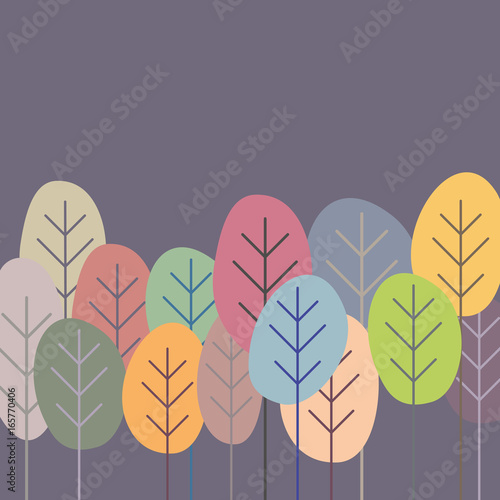 carte feuille, arbre