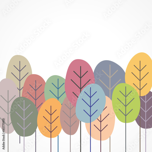 Naklejka plakat z liści lub drzewa