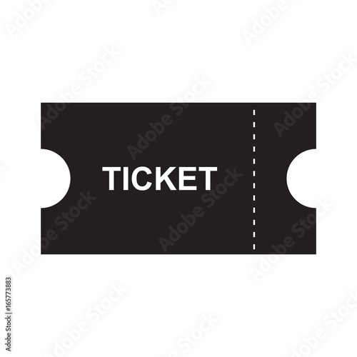 ticket icon isolated vector