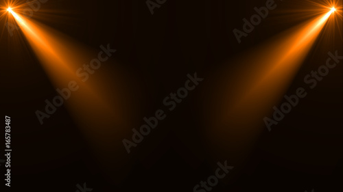 Stage lights. Several proje...