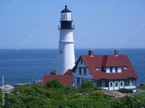Portland Head Lighthouse. New Eng and  USA