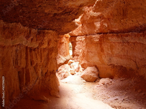Bottom of sandstone canyon