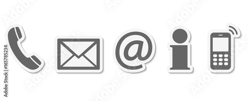 contact us icon set