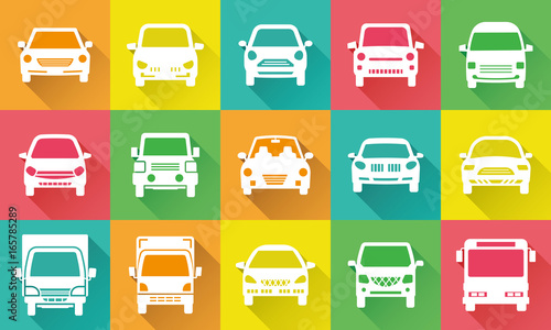 デフォルメした車のアイコンギャラリー