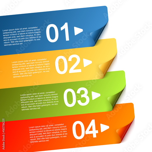 info graphic with four options