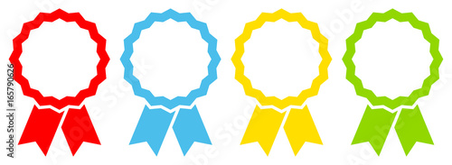 4 Award Badges Color/White Graphic