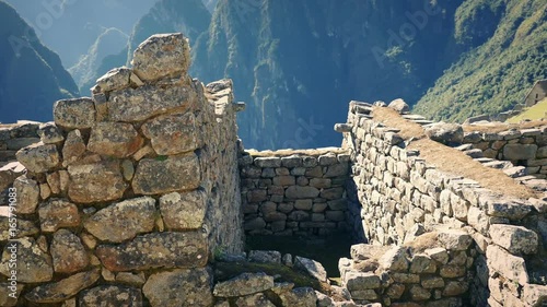 Move Through Ancient Building Ruins In The Mountains photo