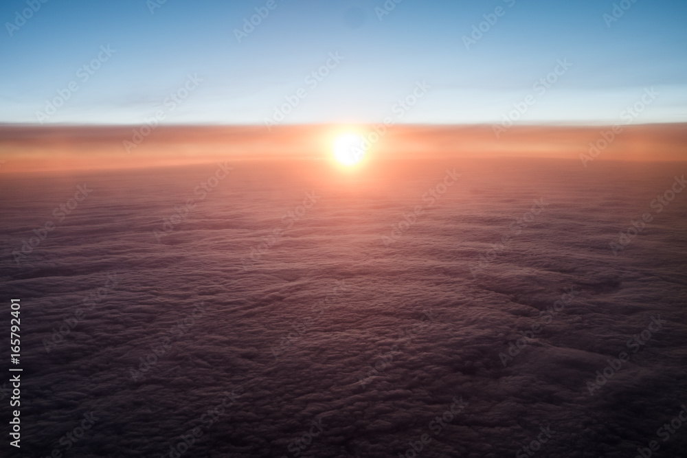 Sunrise from Airplane Sunrise from Airplane