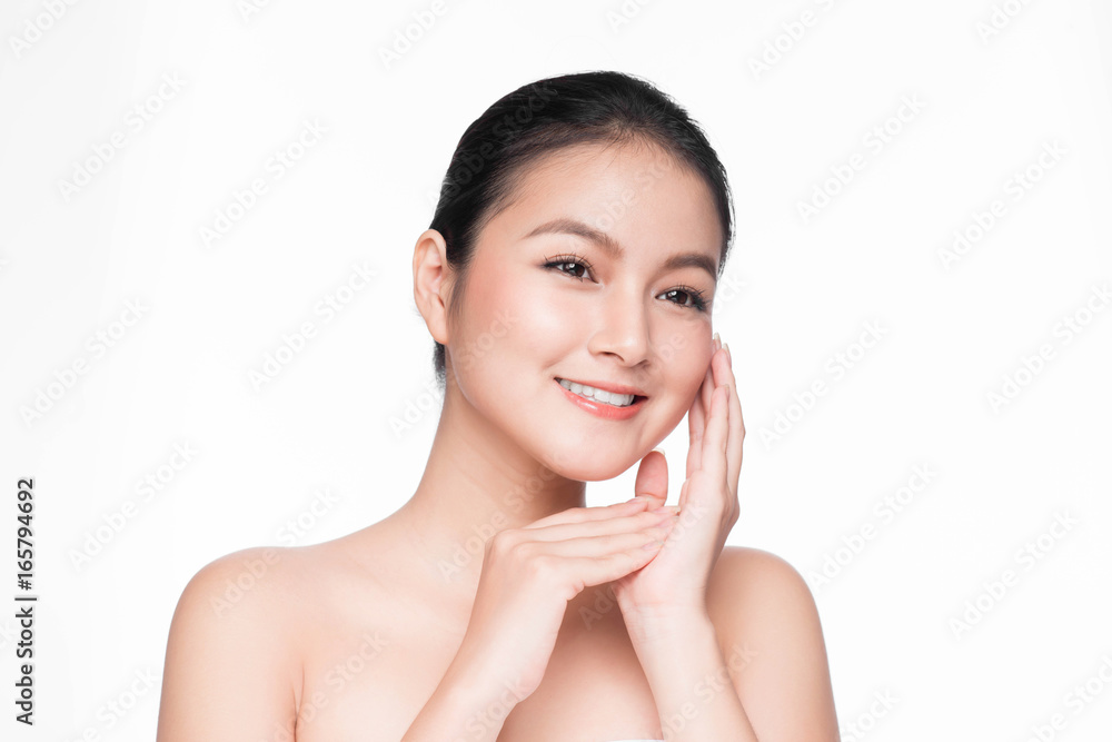Youth and Skin Care Concept. Beauty Spa Asian Woman with perfect skin Portrait. Youth and Skin Care Concept. Beauty Spa Asian Woman with perfect skin Portrait.