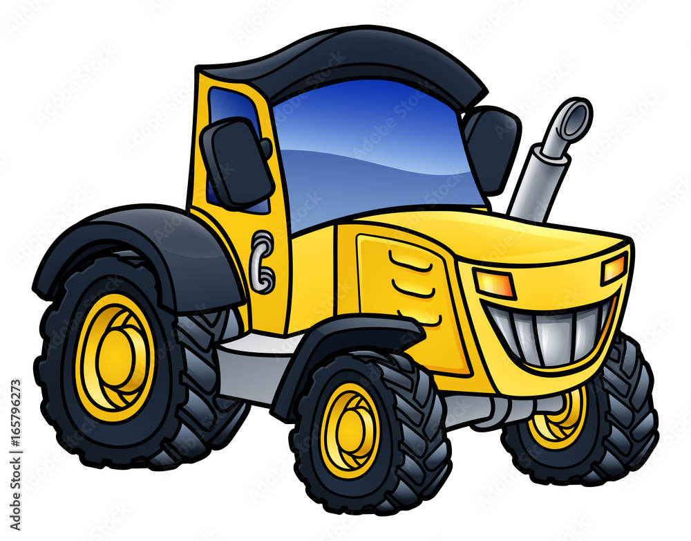 Fototapeta Tractor Vehicle Cartoon
