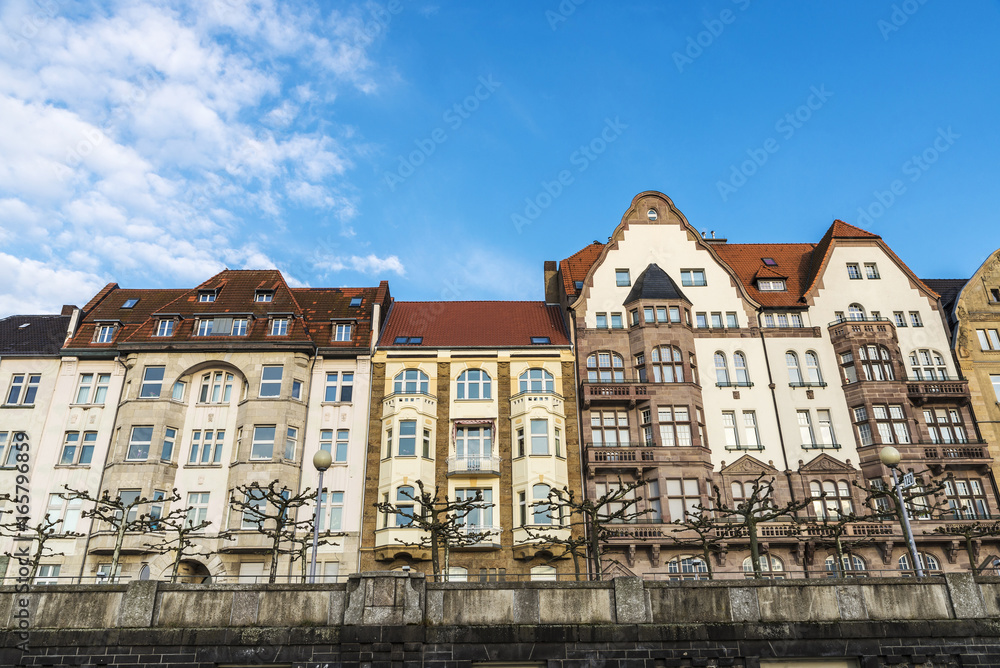 Classic houses in Dusseldorf, Germany