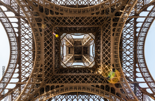 Eiffel Tower Under Wide Angle