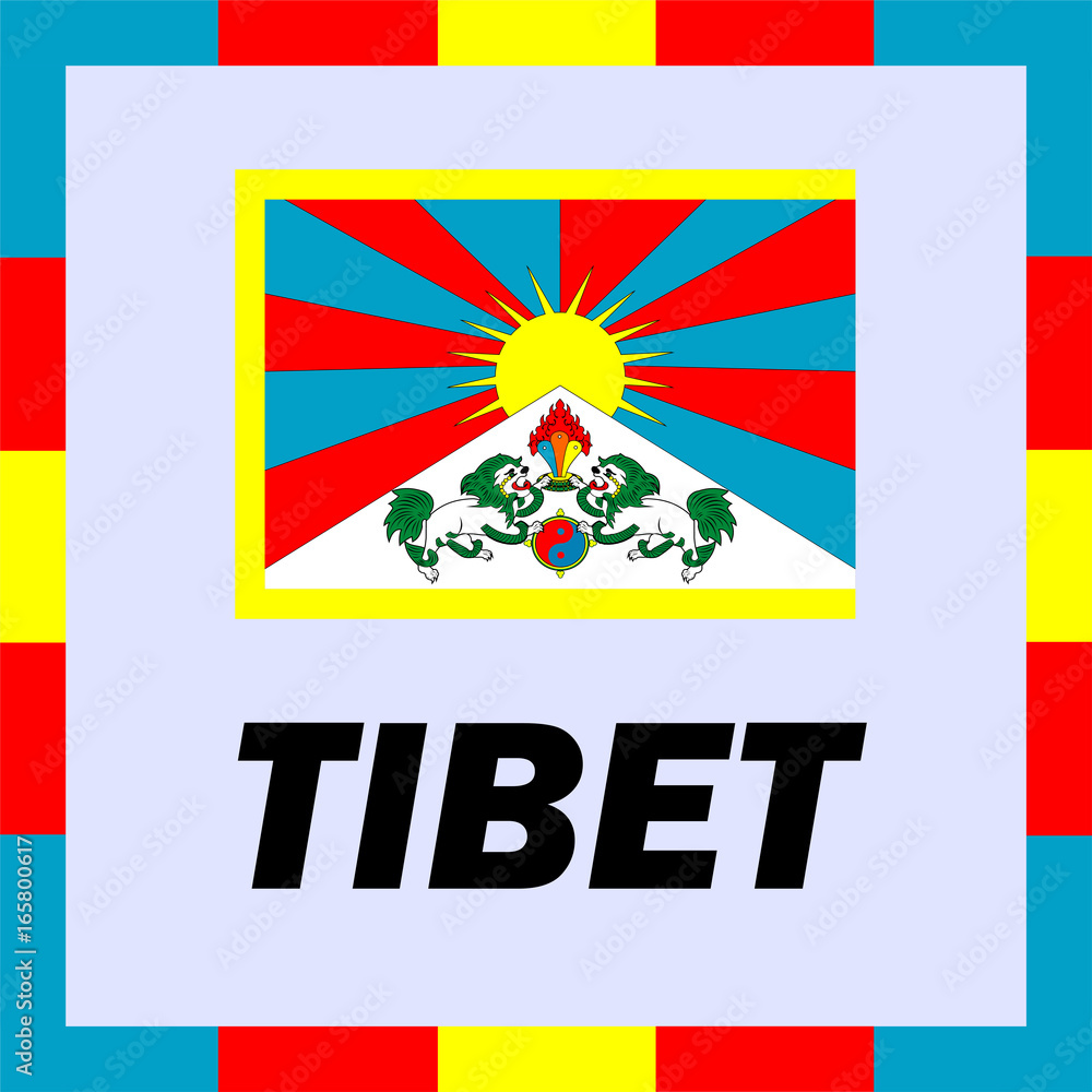 Official ensigns, flag and coat of arm of Tibet Official ensigns, flag and coat of arm of Tibet