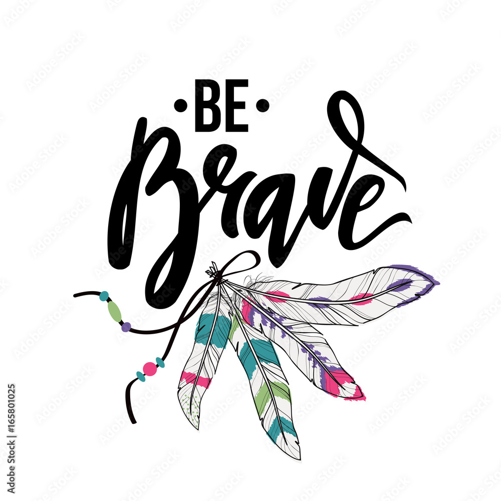 Obraz premium Vector illustration with inspirational quote lettering 