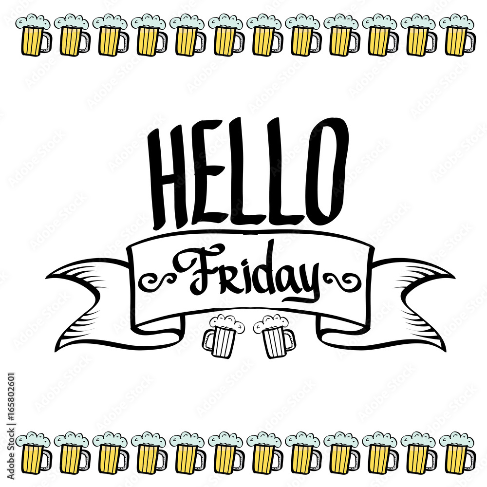 happy friday vector background. happy friday vector background.