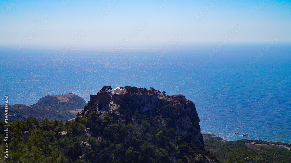 Rhodos Kloster Monolithos am Meer