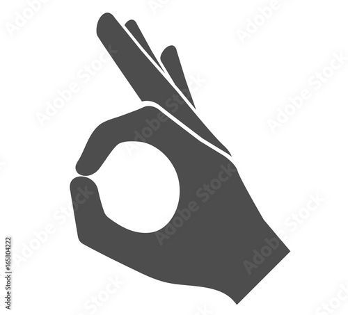 Perfect hand sign icon photo