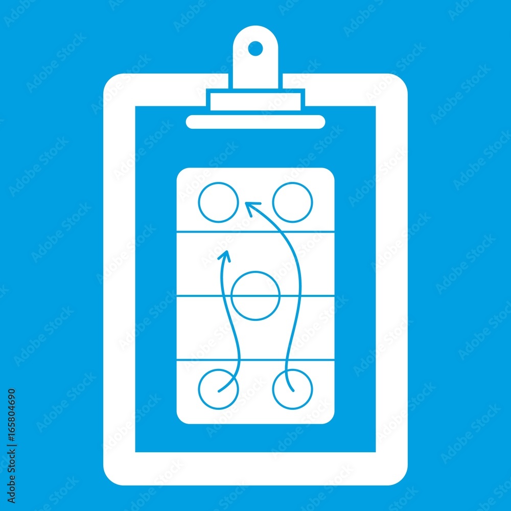 Game plan icon white Game plan icon white