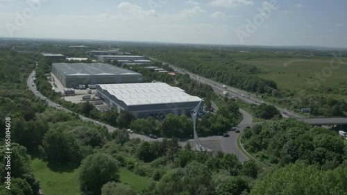 Aerial 5 of Highway in Liverpool, UK