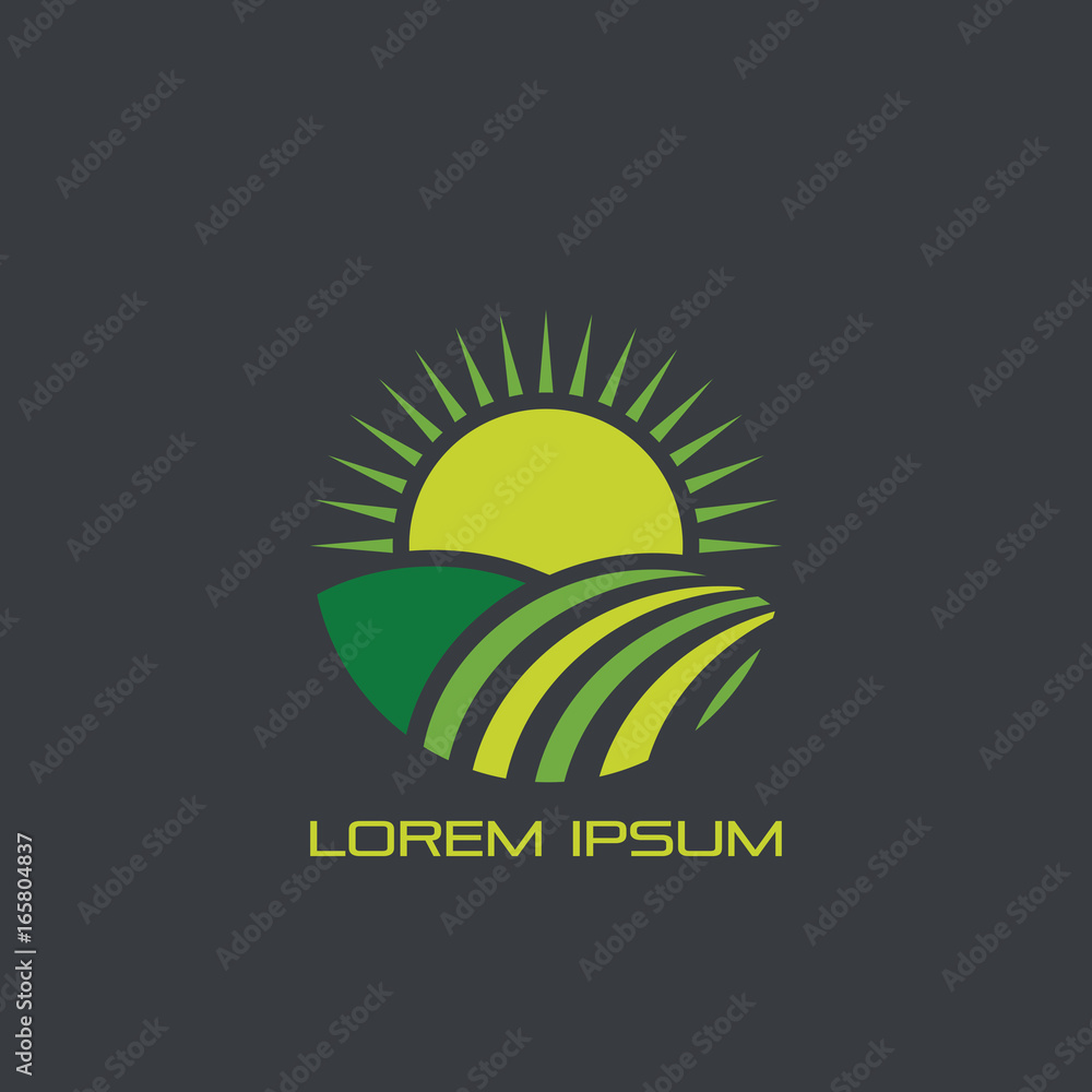 lanscapes sun logo vector company lanscapes sun logo vector company
