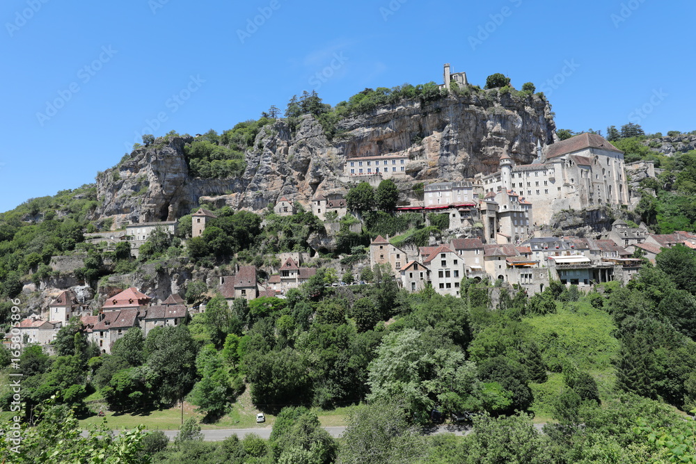 Ville de Rocamadour (Lot, Vallée de la Dordogne, Parc Naturel Régional des Causses du Quercy)