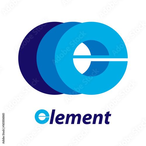logo letter e element