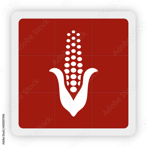 Red Icon Schaltfläche - Mais