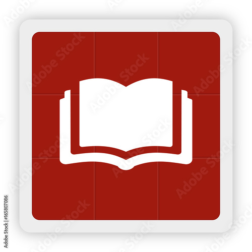 Red Icon Schaltfläche - Buch