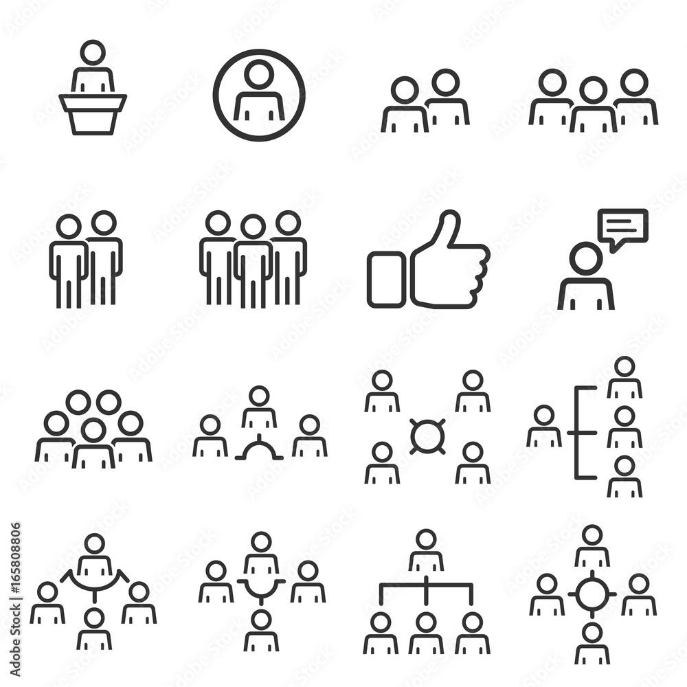 People Icons work group Team Vector People Icons work group Team Vector