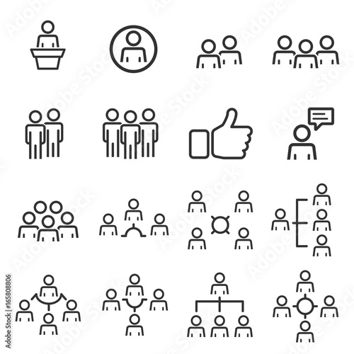 People Icons work group Team Vector