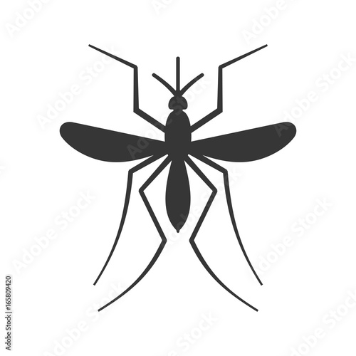 Mosquito Icon on White Background. Vector