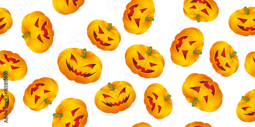 Halloween background with pumpkins