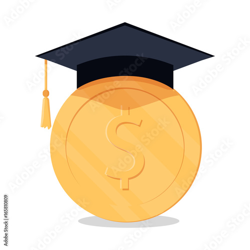 investment in education concept. Conception of education fee, education expenses, school tuition cost.