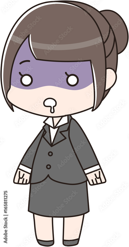 就活中・新入社員・リクルート・女の子・女子　恐怖・呆然