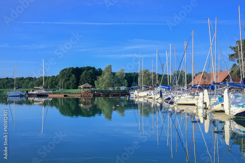Fototapeta Naklejka Na Ścianę i Meble -  błękitny poranek na Mazurach