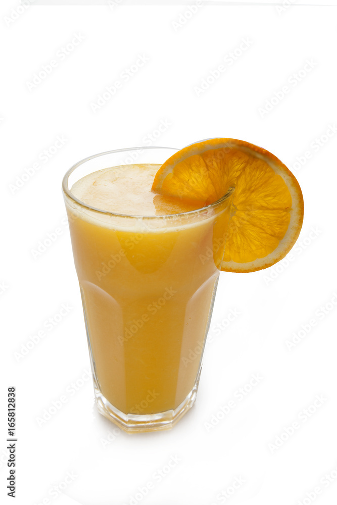 isolated bottle of orange juice