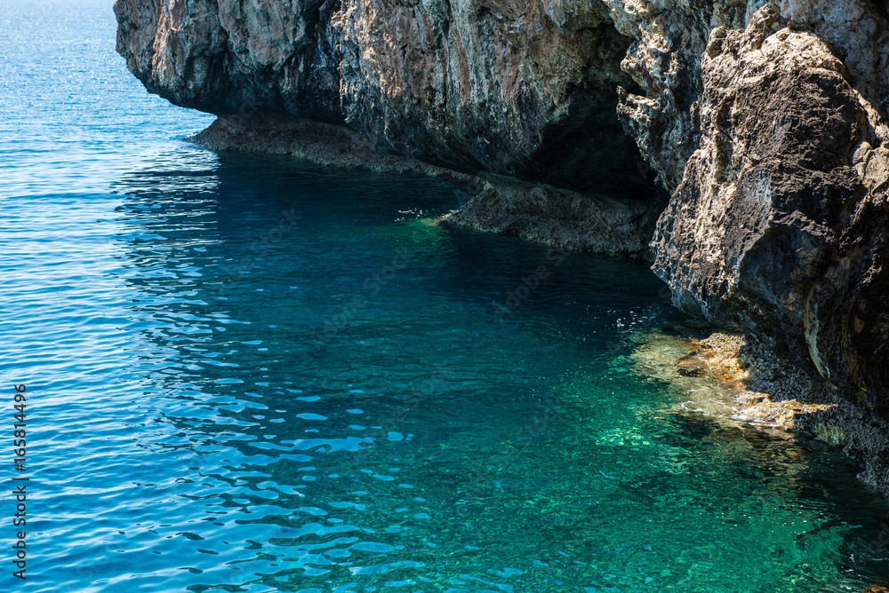 Sea view from a cave