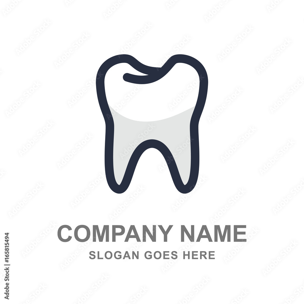Tooth Dentist Dental Care  Logo Vector Icon Business Template 