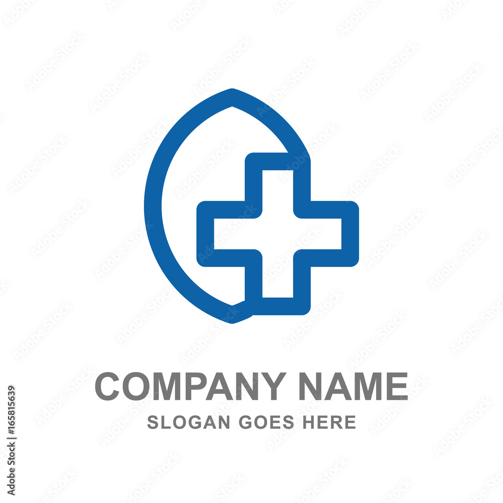 Blue Cross Medical Pharmacy Logo Business Template Blue Cross Medical Pharmacy Logo Business Template