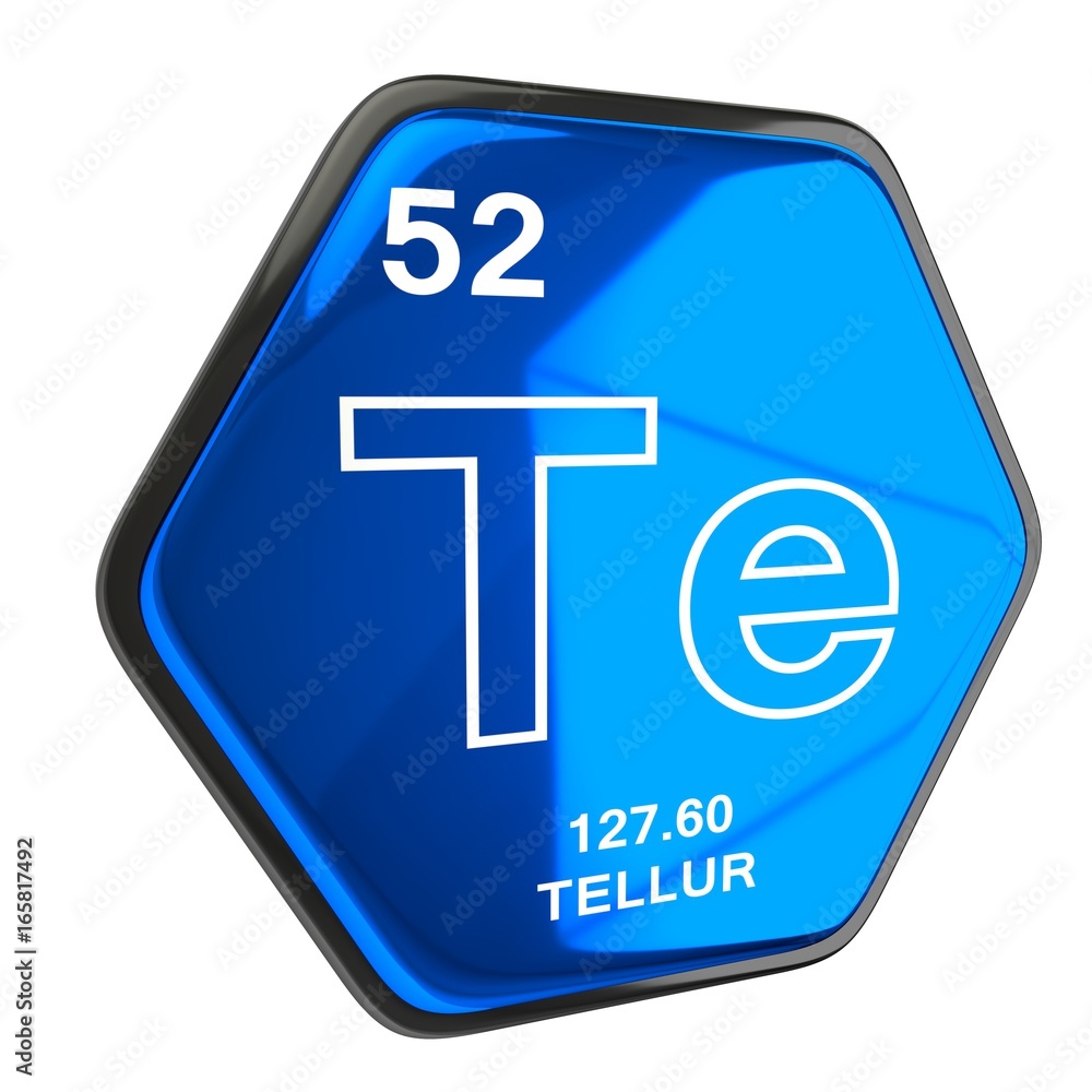 Obraz premium Tellur Element blau