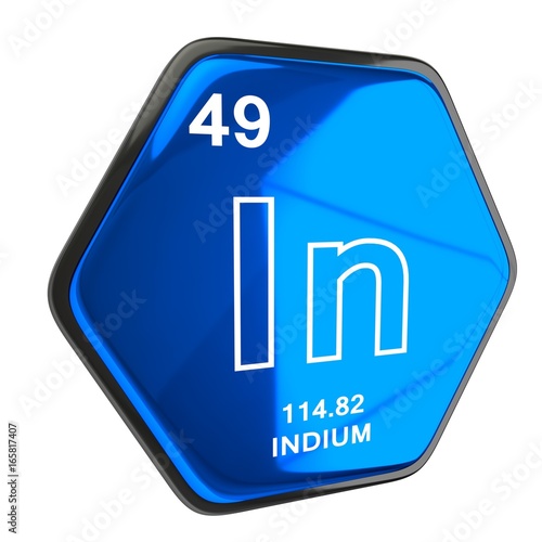 Indium Element blue