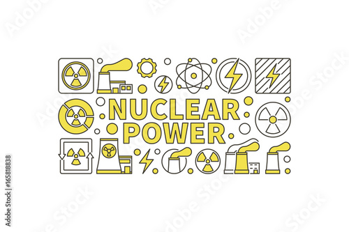 Creative nuclear power illustration