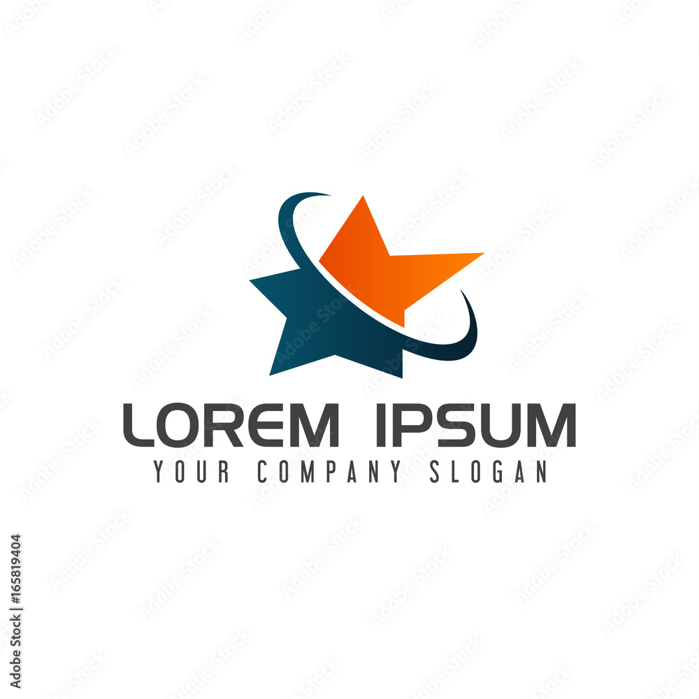 abstract star logo design concept template abstract star logo design concept template