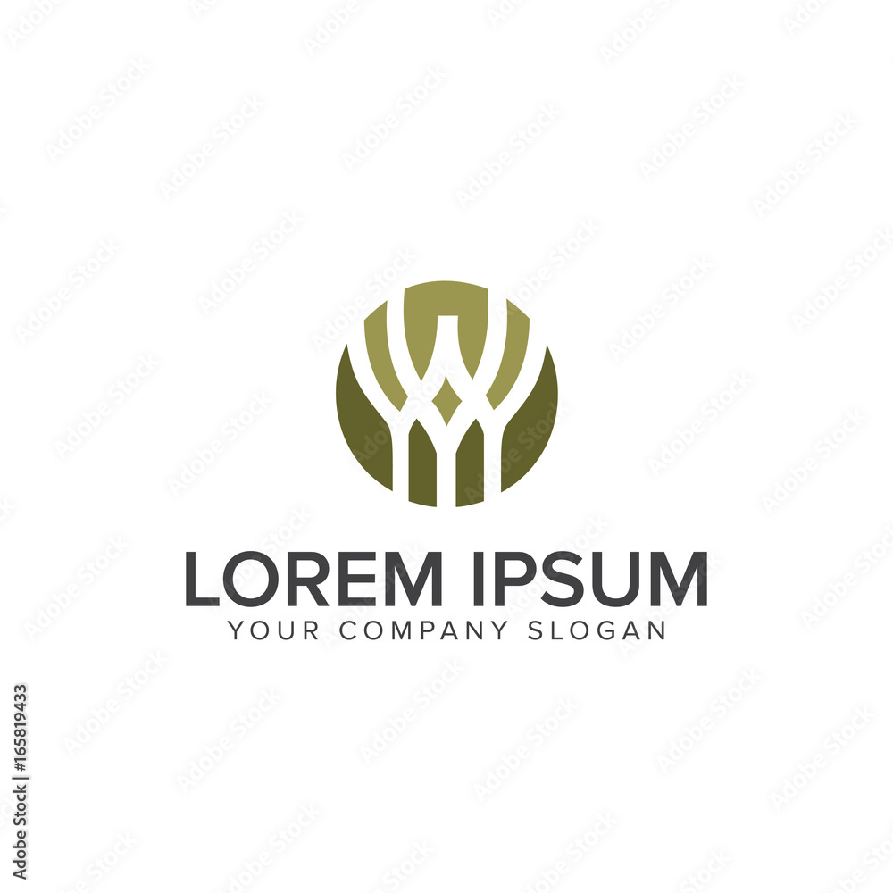 Wine glass logo design concept template Wine glass logo design concept template