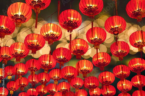Chinese new year lanterns in chinatown.