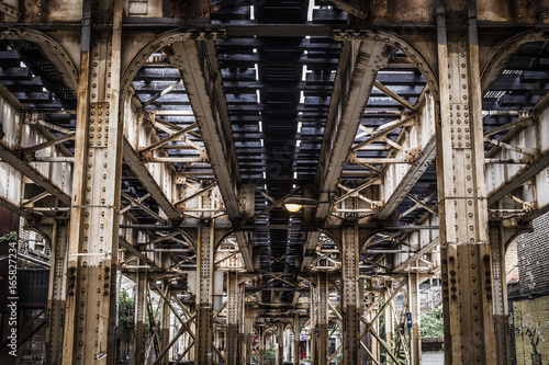 Underneath a subway overpass