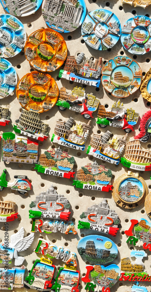 Fototapeta premium Souvenirs from Rome, Italy